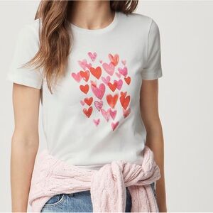 NWT J. Crew Hearts Graphic Tee Shirt